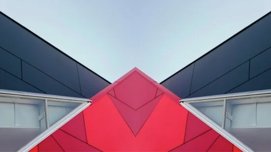 Finished Bent Glass Architecture